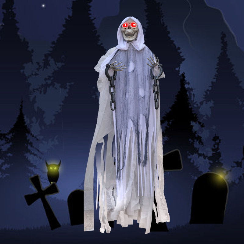 Squelette suspendu, art de pelouse d'Halloween
