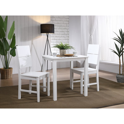 Selayah 2 - Person Rubberwood Solid Wood Dining Set