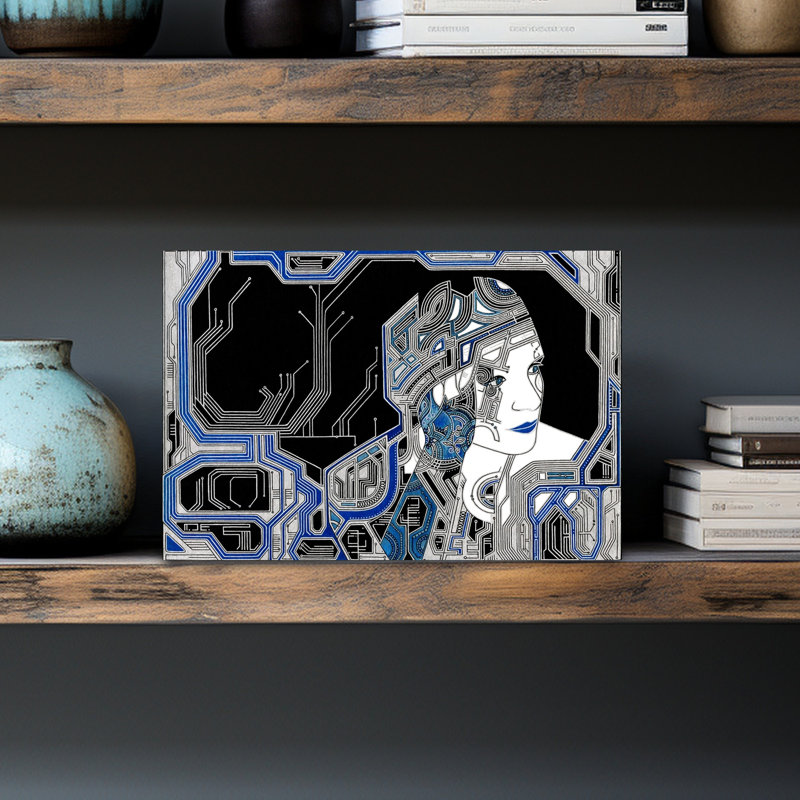 Art contemporain contemporain abstrait, H 8 po x l 12 po
