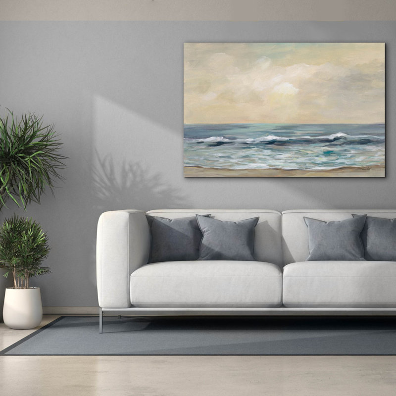 «Gentle Waves» par Silvia Vassileva, art mural sur toile, H 40 po x l 60 po x P 1,5 po