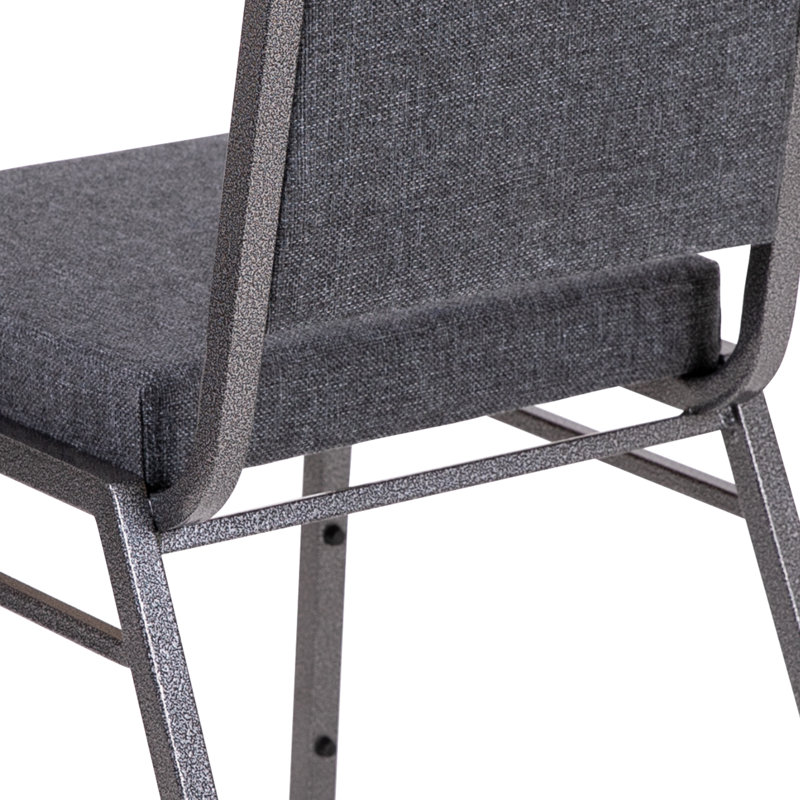 Chaise de banquet empilable Columbus, Gris foncé, 1