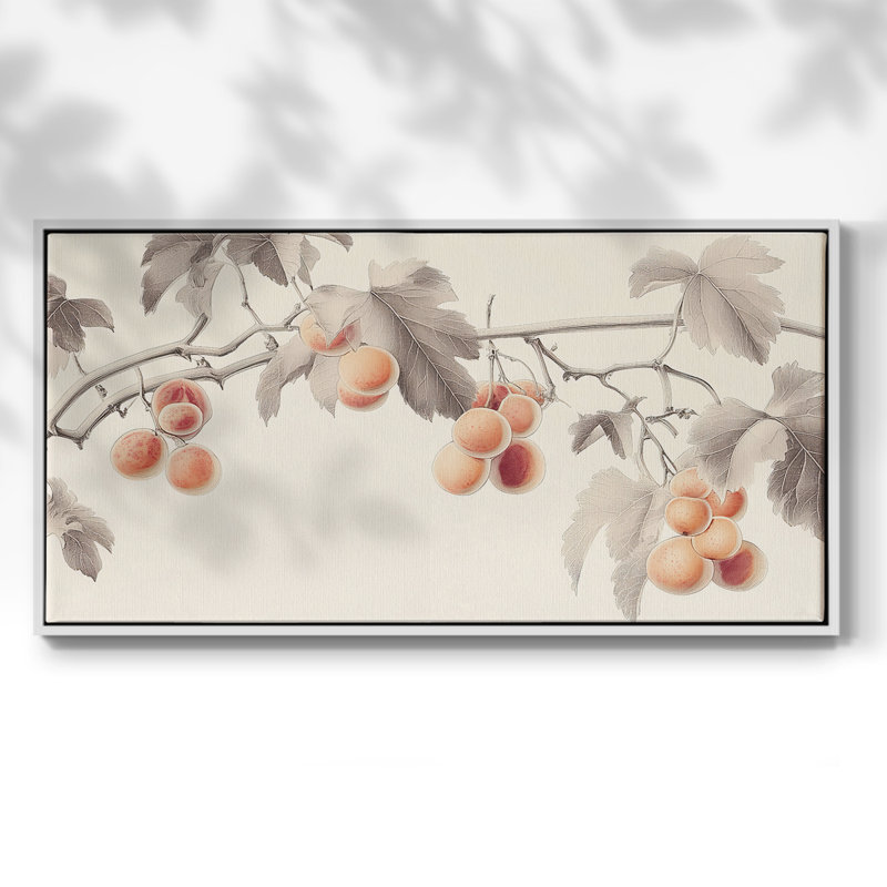 Landscape Series-CXCVII- Framed Gallery Wrapped Canvas -Ready to Hang, 21" H x 41" W, White