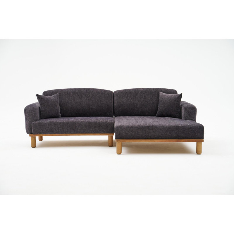 Corner Sofa, Anthracite, Right Hand Facing