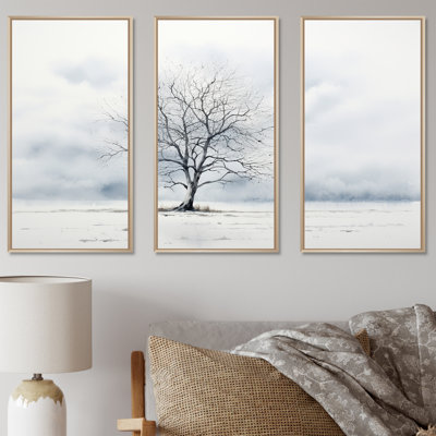 Winters Tree Minimalism - Tree Wall Art Set