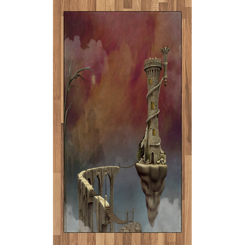 Fantasy High Density Long Fiber Poly Threads Decorative Area Rug Carpet, Rectangle 2'7" x 5'