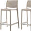 Ensemble de deux chaises de bar 26 po Taupe