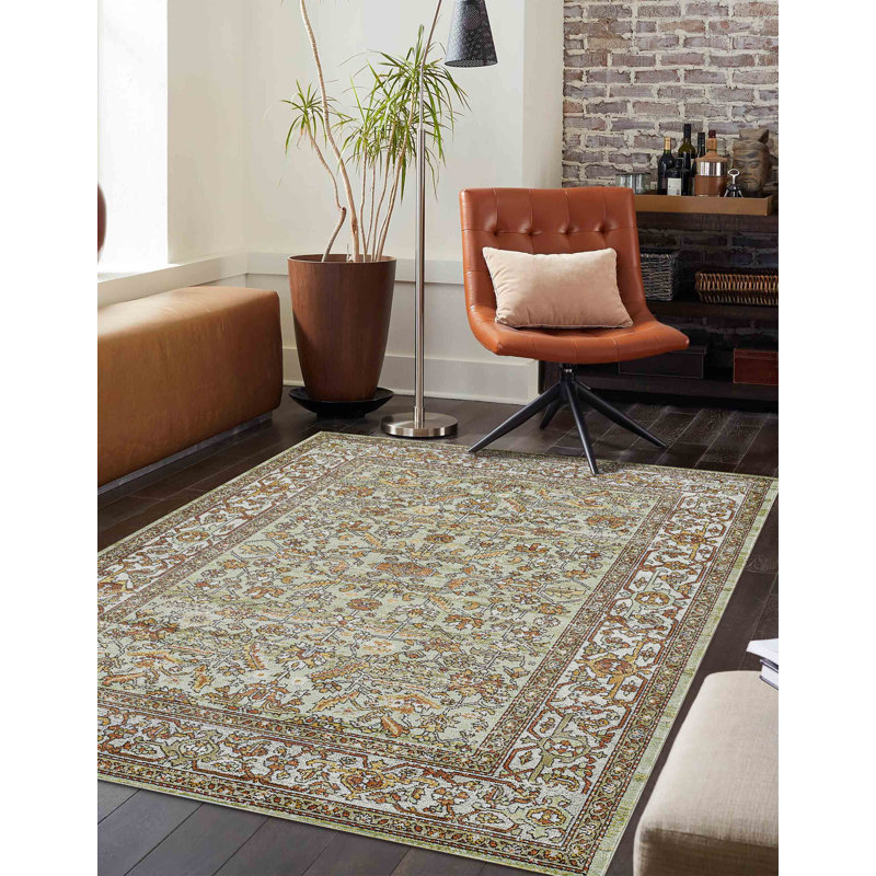 Tapis sauge Kaster, Rectangle 6 pi 7 po x 9 pi 6 po