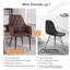 Ensemble de 2 fauteuils de salle à manger rembourrés en similicuir avec pieds Sreel-509778518-509778515