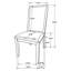 Chaise d'appoint en bois Eamonn