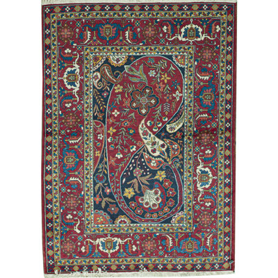 Hand-Knotted High-Quality Purple Area Rug