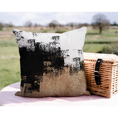 Abstract Outdoor Reversible Throw Pillow