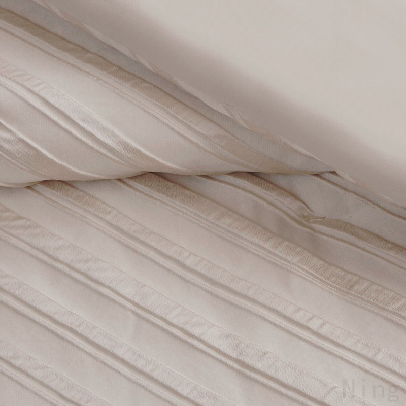 7 PCS Queen Comforter Set Beige, Beige