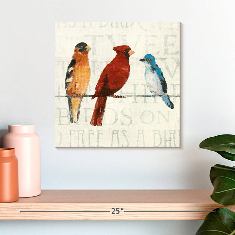 The Usual Suspects Bird Line I, H 16 po x l 16 po