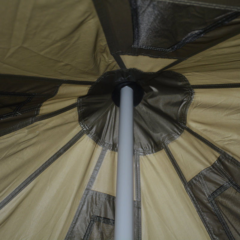 Tente cloche en tissu 13,1 pi avec prise de réchaud pour le camping Oxford, Green