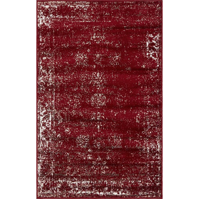 Tapis floral bourgogne Brandt