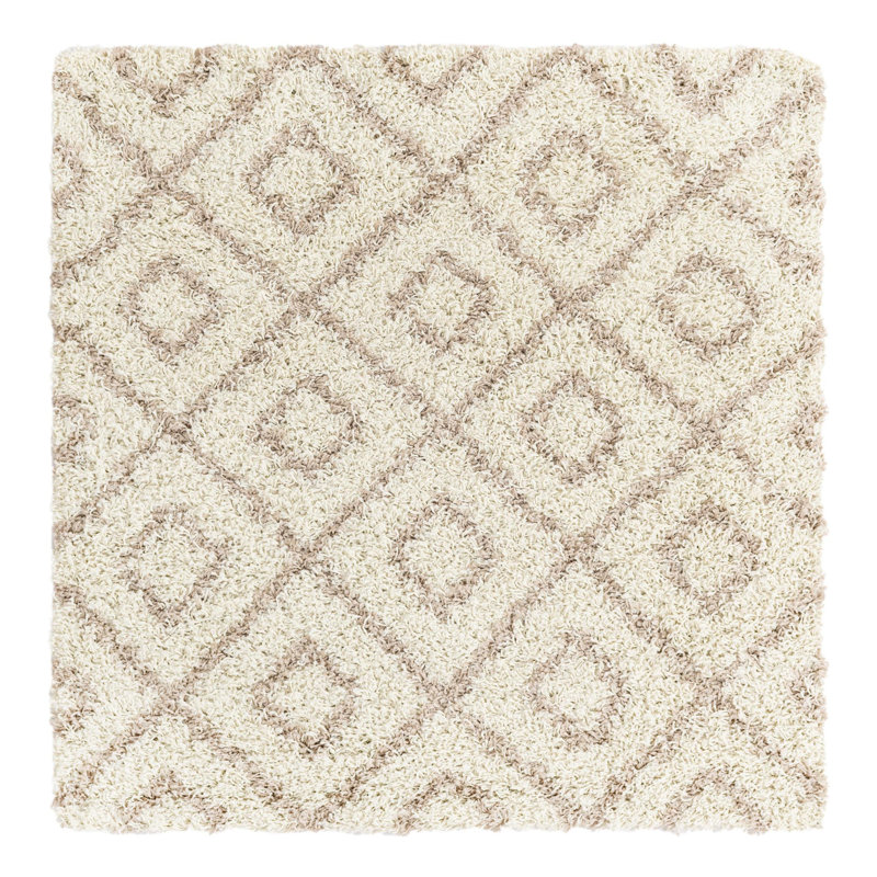 Geometric Indoor Rug, Square 4'