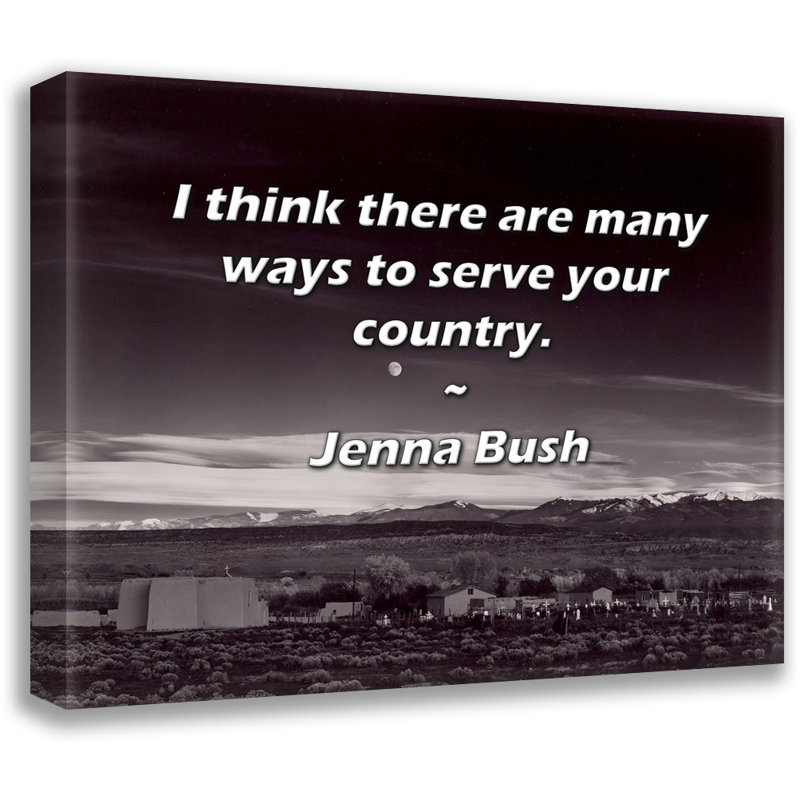 «Artsy Quote» par Jenna Bush, toile tendue avec châssis