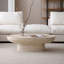 Beige Fibreglass Oval Coffee Table-129104719-129104717