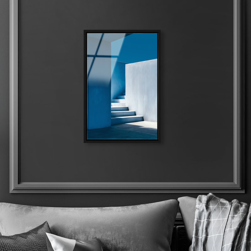 Deep Ocean Walls I Print by Oliver Gal, 55"H x 37"W, Black Floater Frame