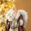 Ange de Noël 16 po en fausse fourrure et PVC