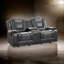 Causeuse inclinable double en similicuir Gurutz-1965923809