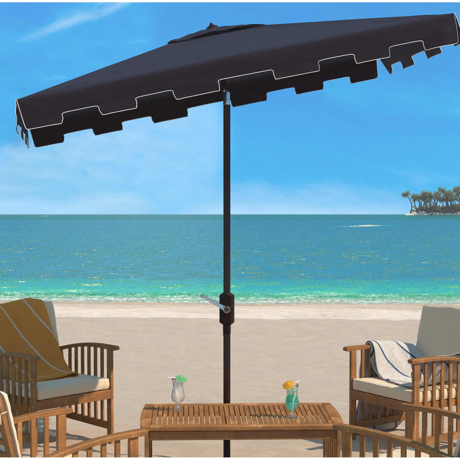 Towerside 9.8' Umbrella, Navy