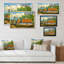 Vieux village rustique, paysage, art mural traditionnel-1052318141-1052318120