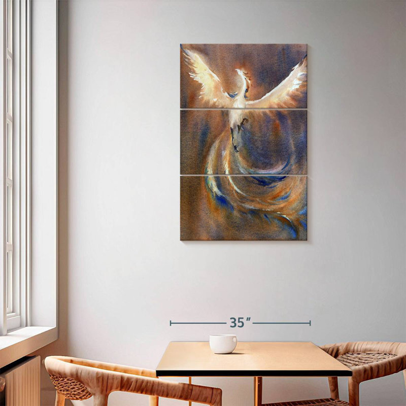 Kelan Rising Phoenix, 57" H x 36" W