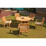 Benito Outdoor 3 - Piece Teak Bistro Set