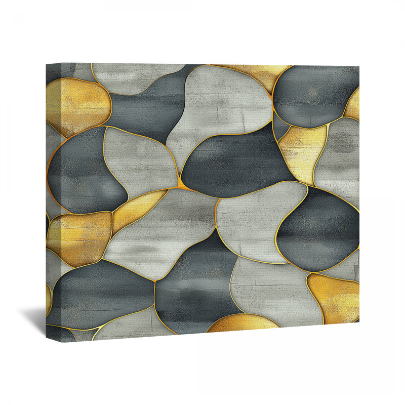 «Organic Flow Canvas Wrap» - Décoration murale abstraite, H 20 po x l 24 po