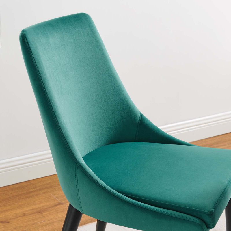 Chaise en velours Viscount Performance par Modway, Bleu sarcelle, 2