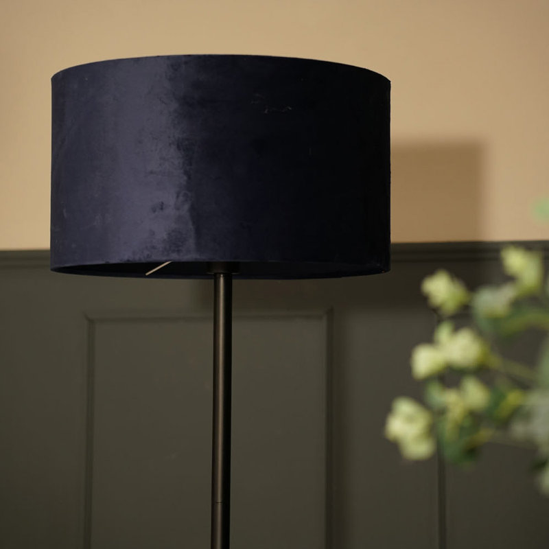 Pearletta Traditional Floor Lamp Set, Black, Blue, No