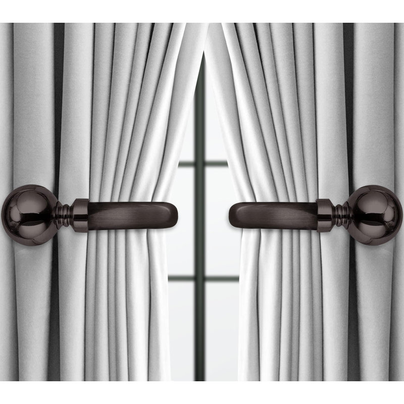 Hafsa 10cm Curtain Holdback, Nickel Black