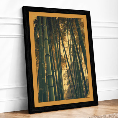 Bamboo Grove Light Japandi - Framed Print