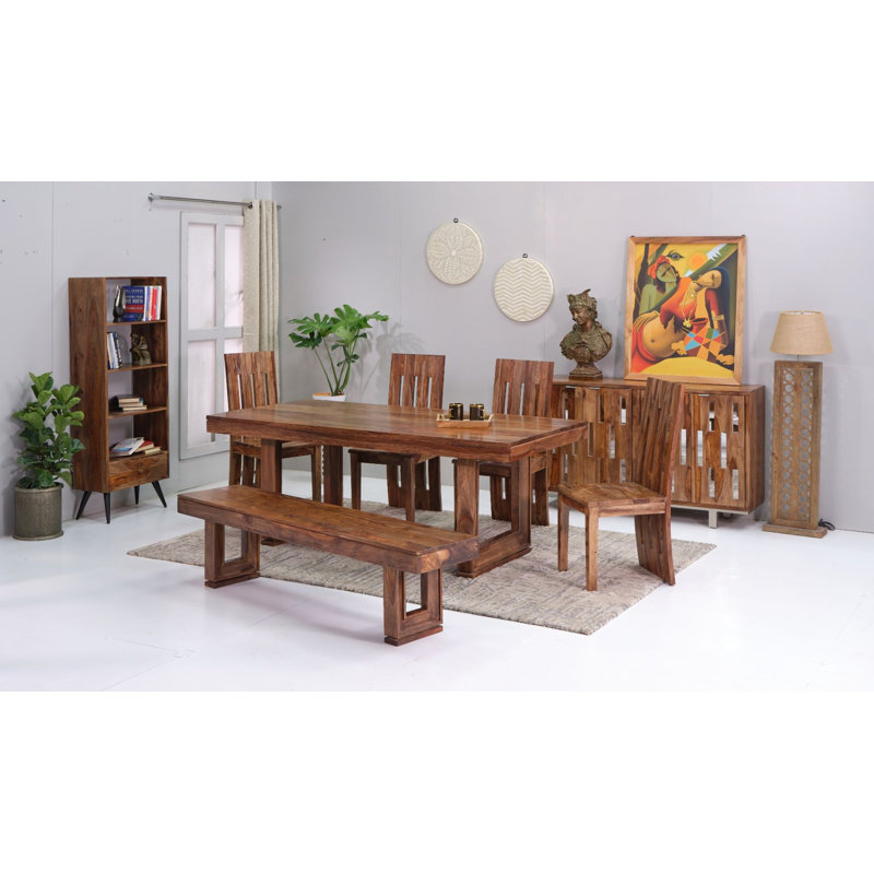 Norwella Wooden Rectangular Dining Table