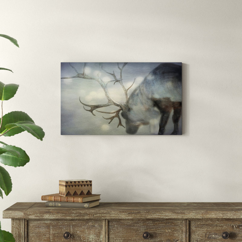 « if on a winters night », reproduction d’art sur toile tendue, H 18 po x l 30 po