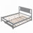 Platform Bed With Adjustable Trundle