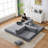 UPGRADED Compression Convertible Sleeper Sofa, Corduroy Sofa Bed Foldable Floor Couch with 4 Pillows - No Assembly-1762075991