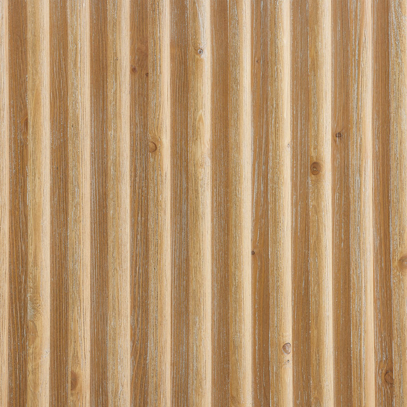 Comptoir de salle de bain double 60 po en brun clair délavé avec grain de pierre blanche avec miroir Roland