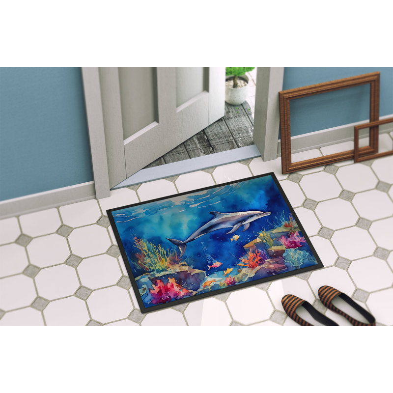Dolphin Doormat, L 24 po x L 36 po