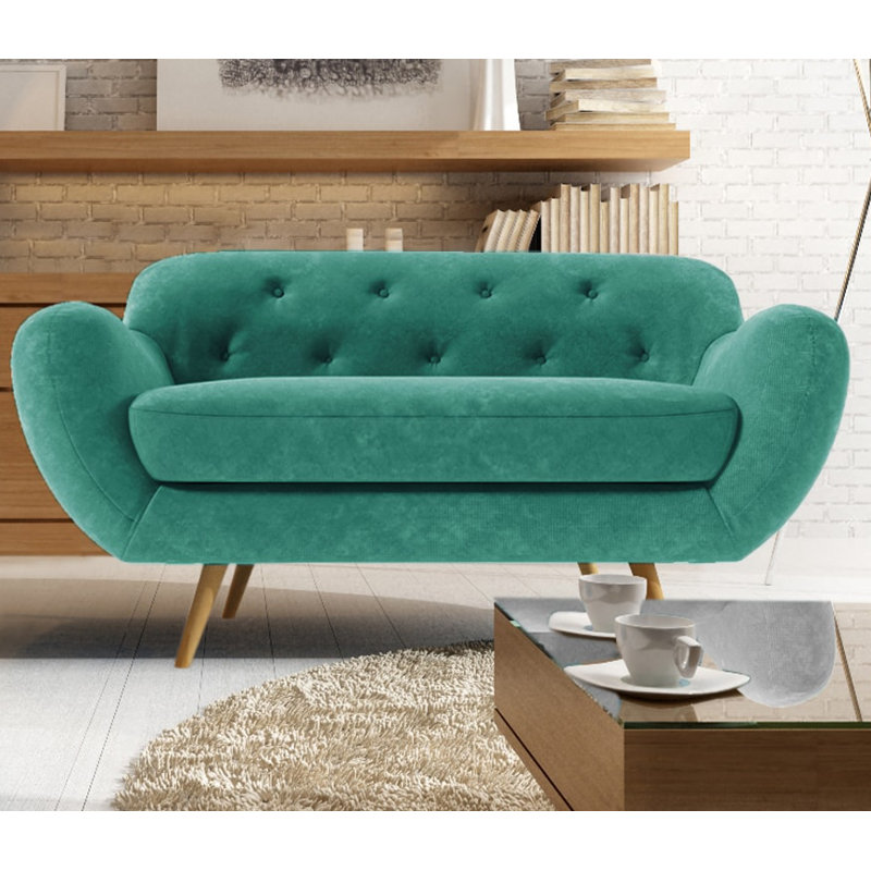 Jefferson 2 Seater Loveseat, Emerald Green