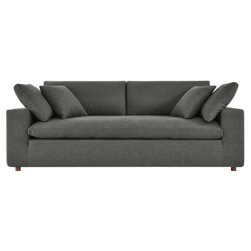 Modway Commix Down Filled Overstuffed Sofa, Gray