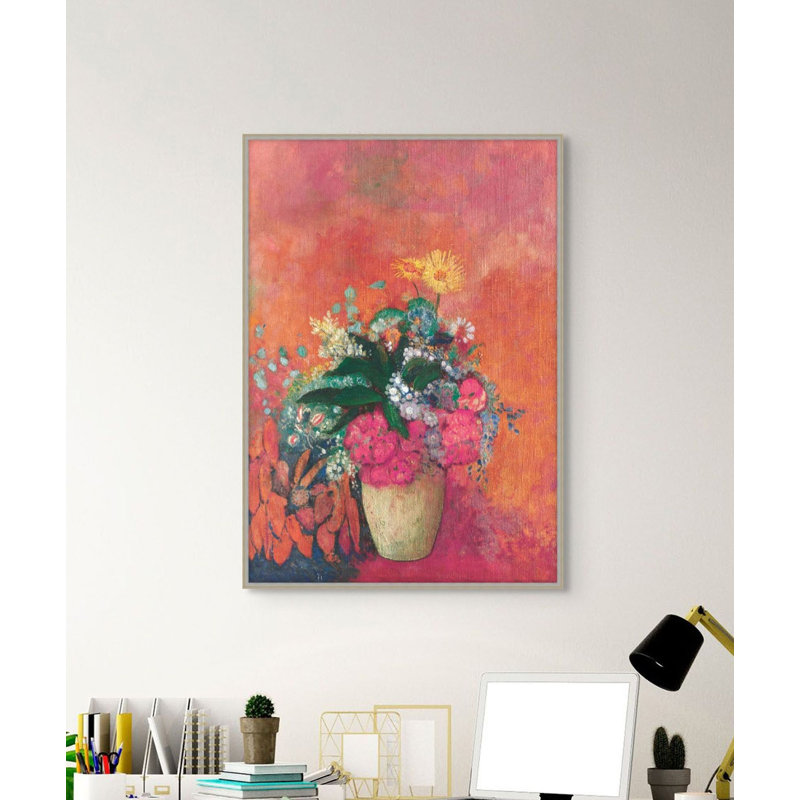 Textured Bouquet 1 Print, 25.25" H x 18.25" W