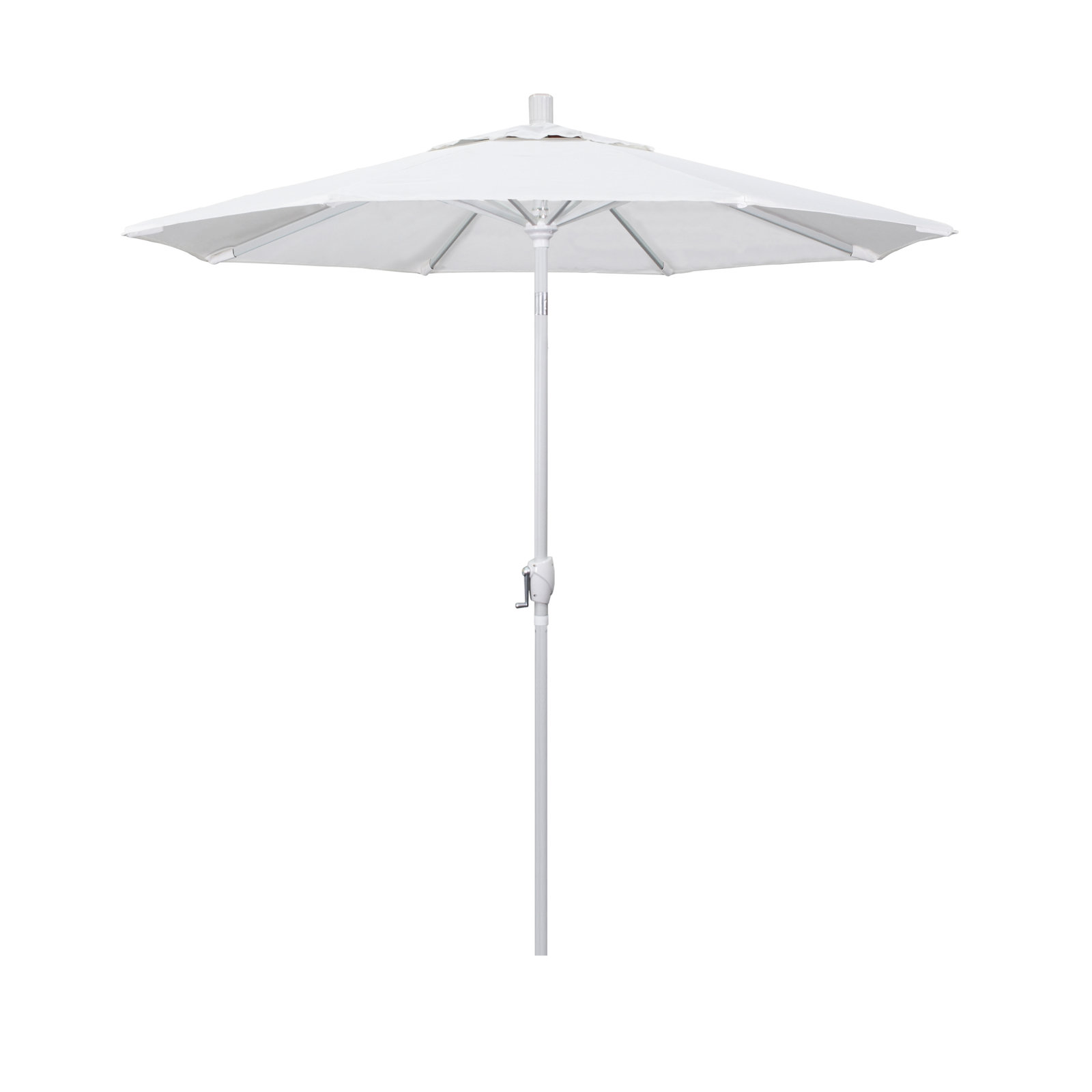 Wallach 90'' Outdoor Umbrella, White - Olefin