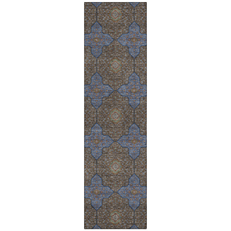Machine Washable Indoor/Outdoor Chantille ACN2410 Global Rug, Runner 2'3" x 7'6"