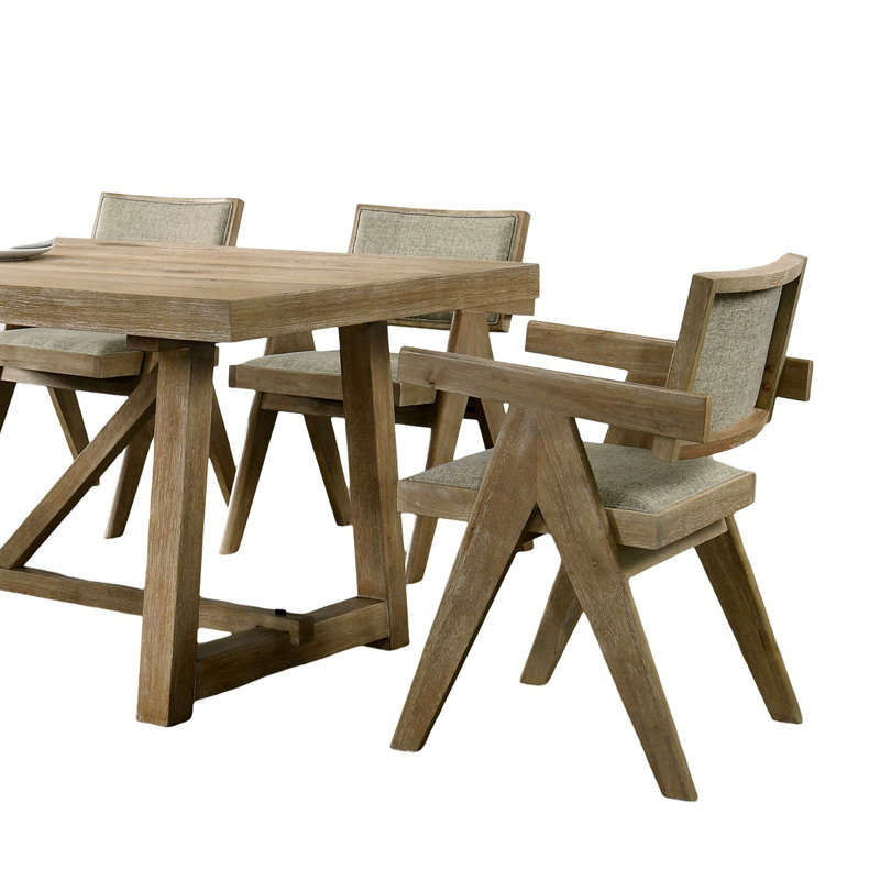 Dining Room Table Dining Table Trestle Base 1Pc Dining Room Furniture