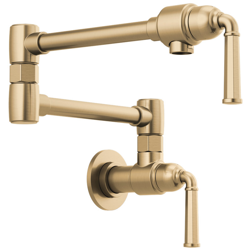 Rook® Wall Mount Pot Filler, Luxe Gold