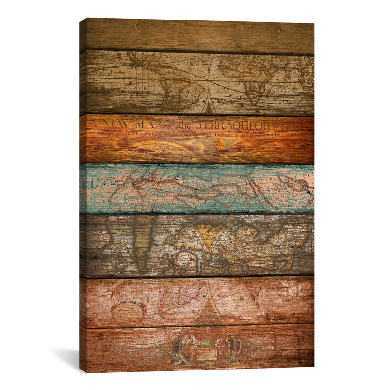 Mapas by Diego Tirigall - Wrapped Canvas Print, 66.04 cm H x 45.72 cm W x 1.91 cm D