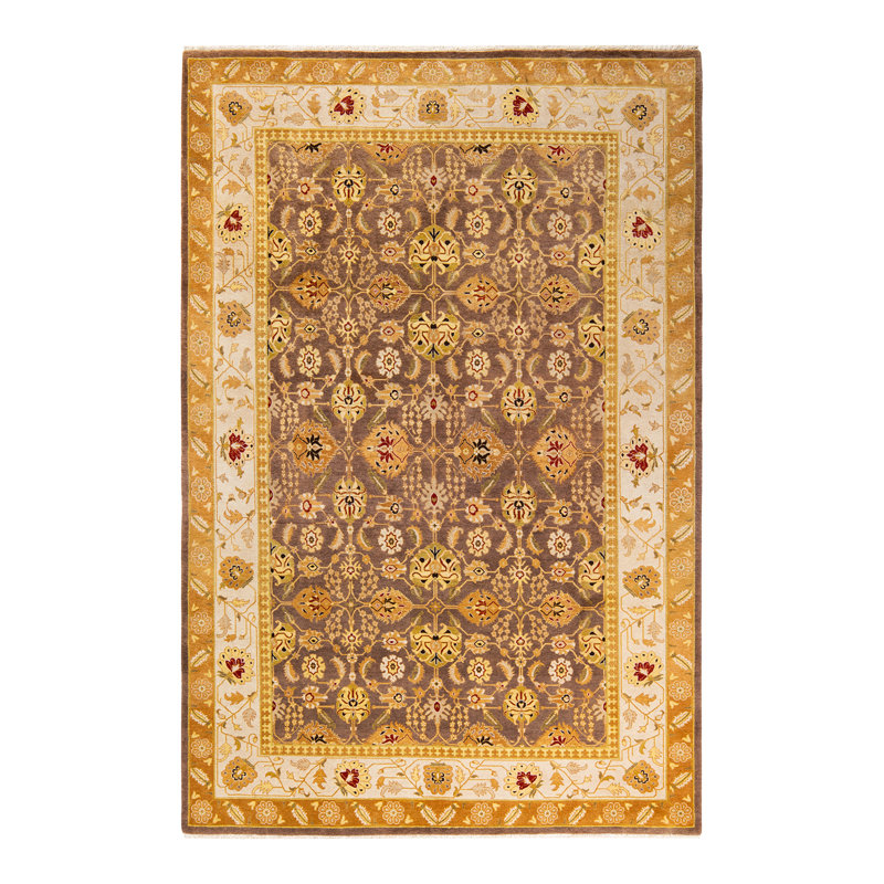 Classic One-of-a-Kind 6' 2" x 9' 2" Hand Knotted Area Rug