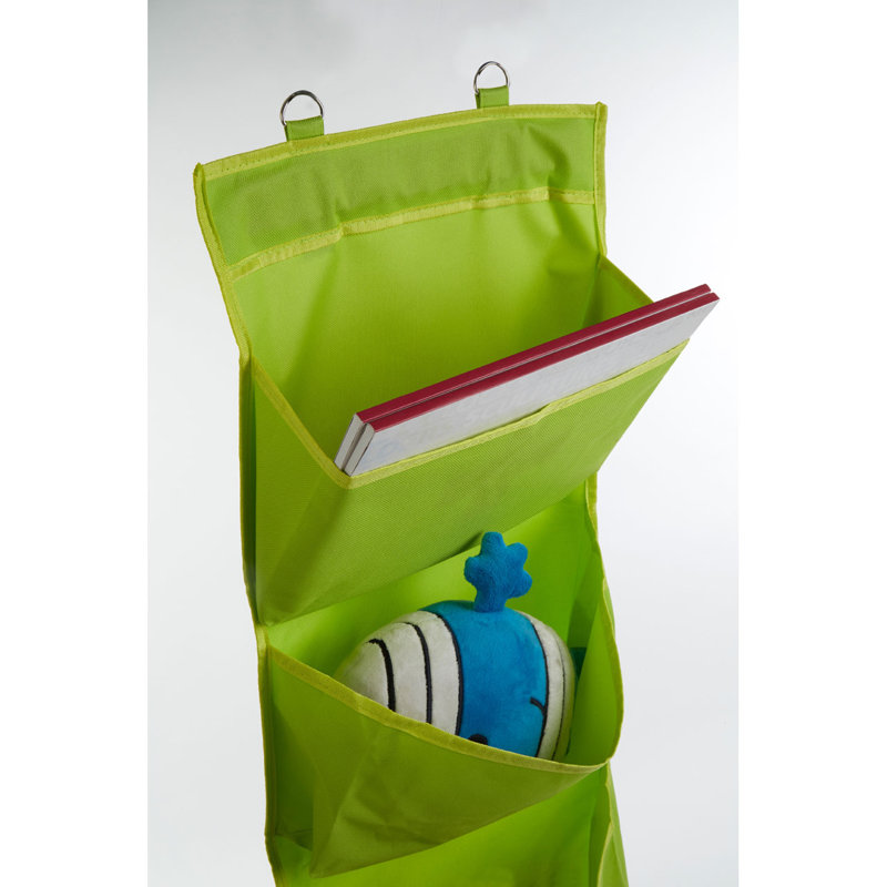 Teresa Fabric Overdoor Organiser, Lime Green
